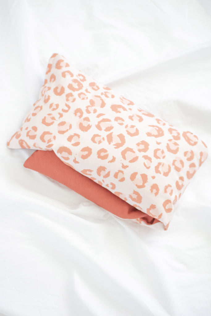 Peachy Leopard Heat Pillow