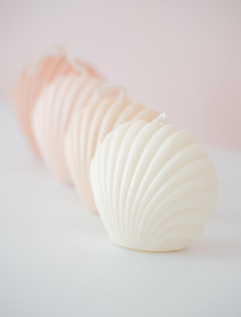 CLEO Clam Shell Sculptured Candle